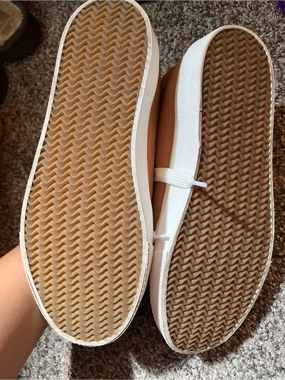 rag & bone Women's Suede Sneakers in Tan with White Laces